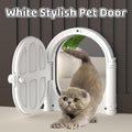 Controllable Cat Dog Door Flap - Adjustable Entry Exit, White, 28cm x 24cm - SuperSaverAU - view 4