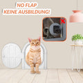 Controllable Cat Dog Door Flap - Adjustable Entry Exit, White, 28cm x 24cm - SuperSaverAU - view 5