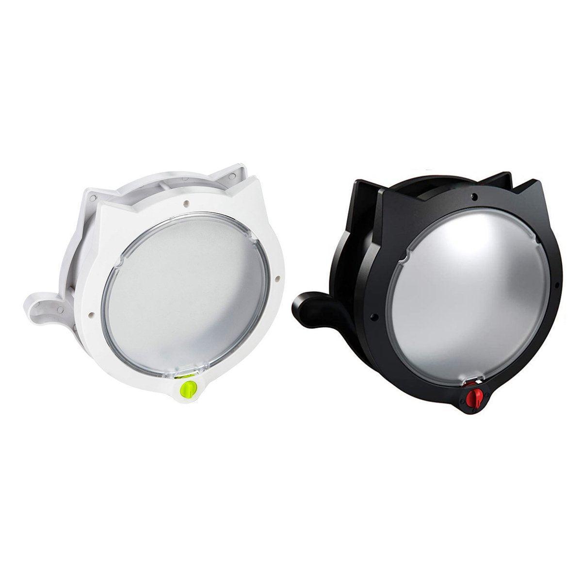 Cat Ear Pet Door for Cats and Dogs - 31.5cm x 27.5cm - Durable, Easy Access, White