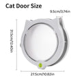 Cat Ear Pet Door for Cats and Dogs - 31.5cm x 27.5cm - Durable, Easy Access, White - SuperSaverAU - view 3