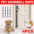 Premium Black Pet Training Doorbell Rope with Bells - 4 Pack