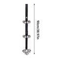 Premium Black Pet Training Doorbell Rope with Bells - 4 Pack