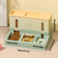 Automatic Pet Water Dispenser and Feeder - 2-in-1, BPA-Free, 13.7x9.3x8.66 inches, Blue - SuperSaverAU - view 3