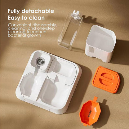 Automatic Pet Feeder and Water Dispenser 2.2L Food 1.3L Water - Green