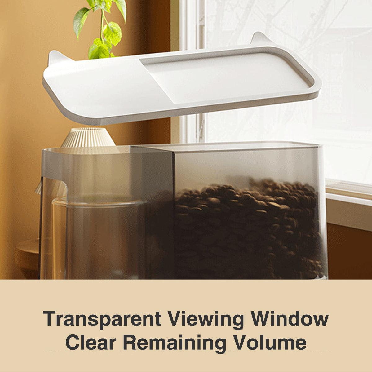 Automatic Cat Feeder Water Dispenser 2.8L Food & 1L Water Tank - Grey