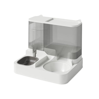 Automatic Cat Feeder Water Dispenser 2.8L Food & 1L Water Tank - Grey