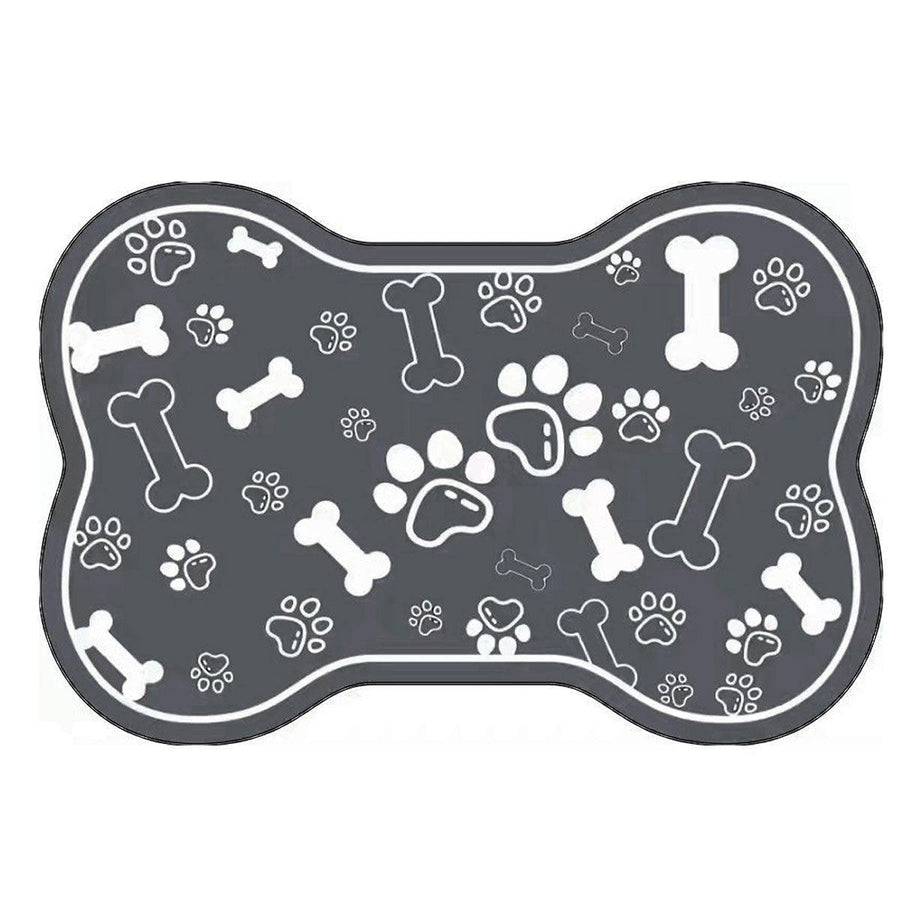 Premium Diatom Mud Pet Feeding Mat Non-Slip - Black 50 x 80cm