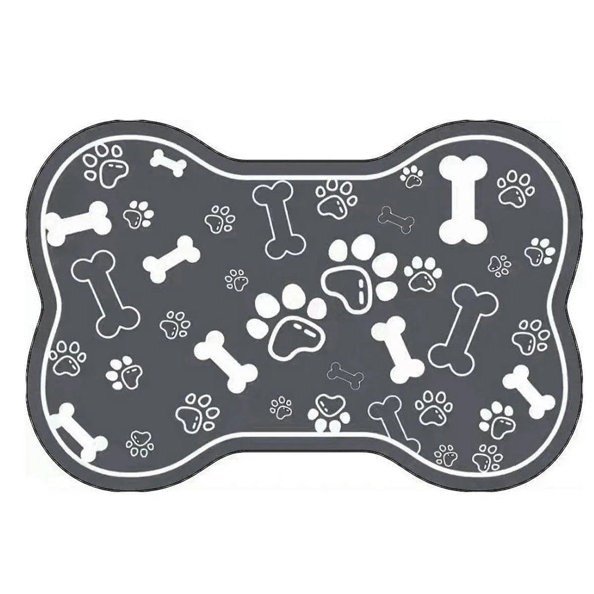 Premium Diatom Mud Pet Feeding Mat Non-Slip - Black 60 x 90cm