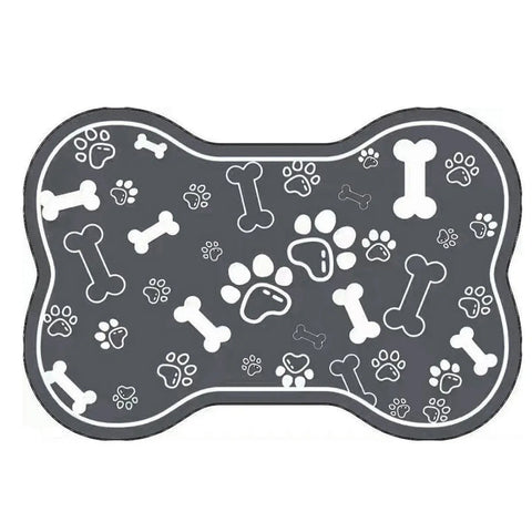 Premium Diatom Mud Pet Feeding Mat Non-Slip - Black 60 x 90cm