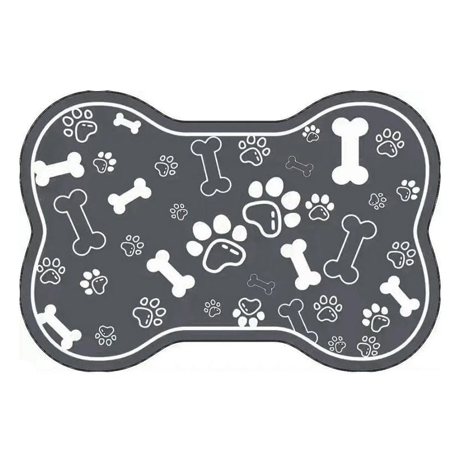 Premium Diatom Mud Pet Feeding Mat Non-Slip - Black 60 x 90cm