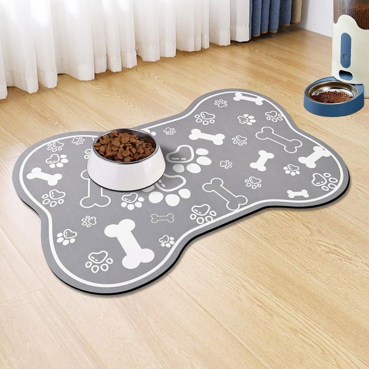 Premium Diatom Mud Pet Feeding Mat Non-Slip - Black 60 x 90cm