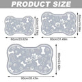 Premium Diatom Mud Pet Feeding Mat Non-Slip - Grey 50 x 80cm