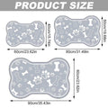 Premium Diatom Mud Pet Feeding Mat Non-Slip - Grey 50 x 80cm