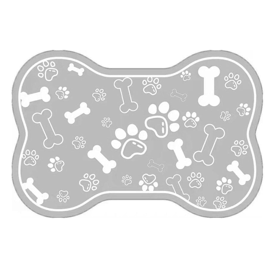 Premium Diatom Mud Pet Feeding Mat Non-Slip - Grey 50 x 80cm