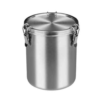 Stainless Steel Pet Food Storage Bucket, Airtight Seal, 1000ml
