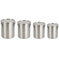 Premium Stainless Steel Pet Food Storage Bucket – 1600ml