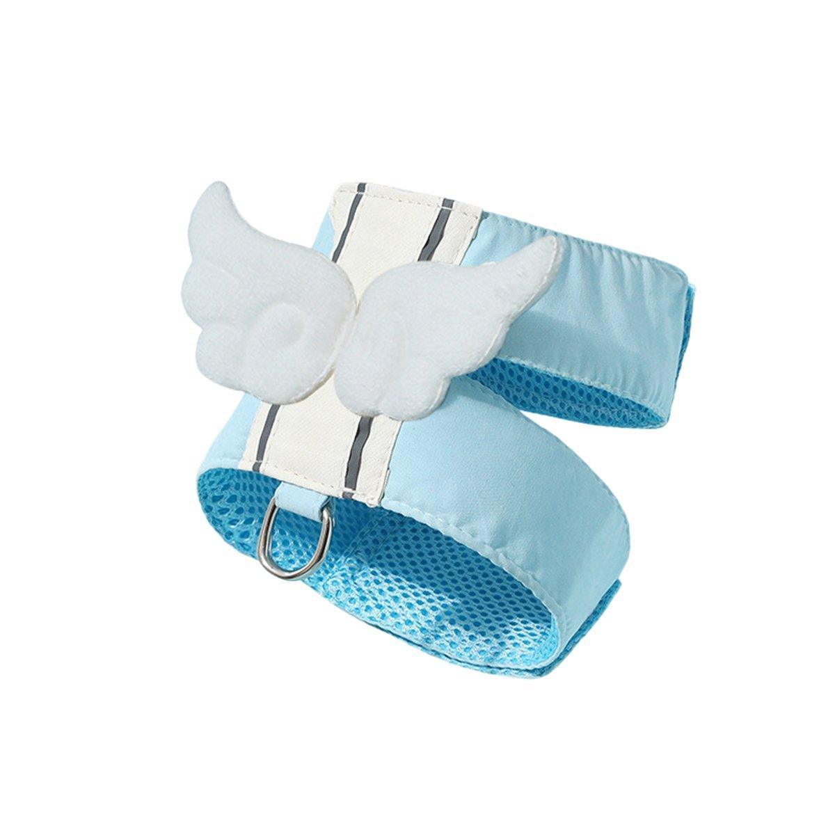 Premium Angel Wings Pet Harness & Leash Set - Blue M