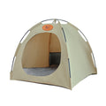 Folding Camping Pet Tent Bed for Cats & Small Pets - Beige, Size L - SuperSaverAU - view 6
