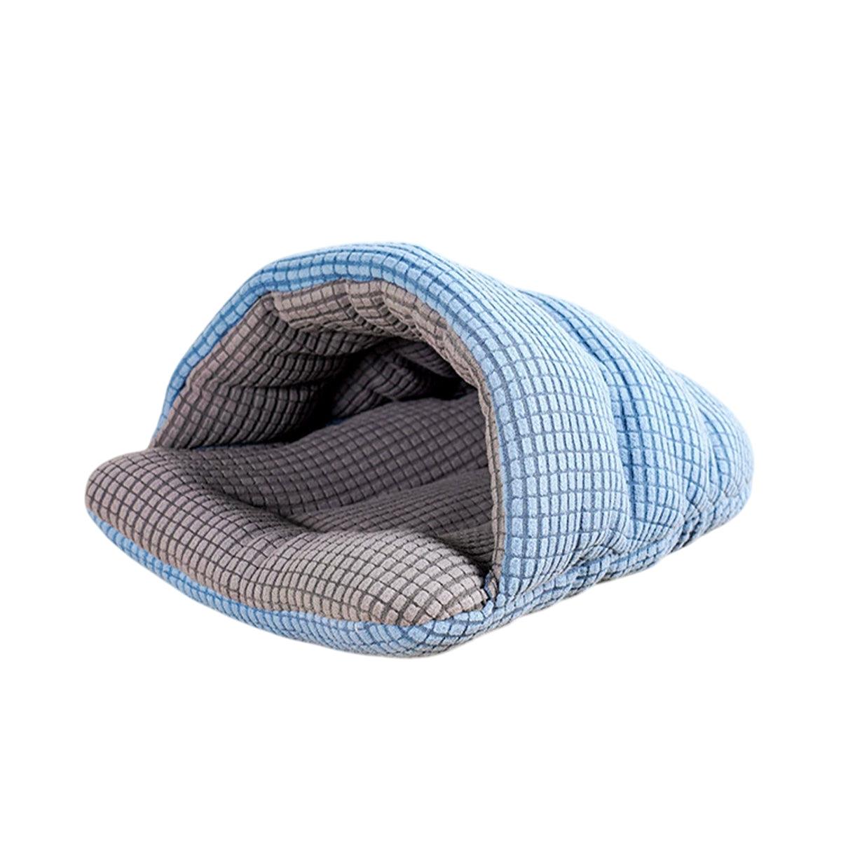 Pet Kennel Sleeping Bag Semi Enclosed Bed for Small Animals 32cm x 30cm x 16cm - Grey - SuperSaverAU - view 7