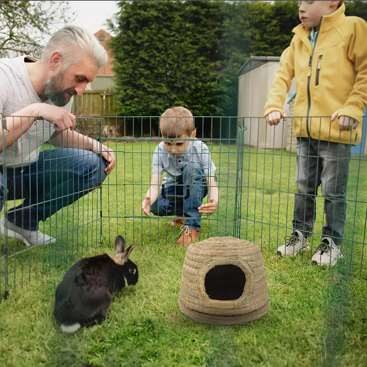 Premium Natural Straw Small Pet Grass Nest Hideout
