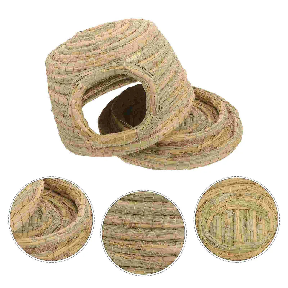 Premium Natural Straw Small Pet Grass Nest Hideout