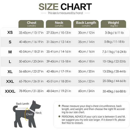 Calming Dog Vest for Stress Relief, Travel, Thunder Wrap Jacket - L