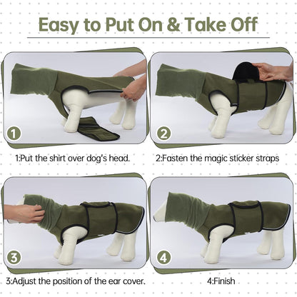 Calming Dog Vest for Stress Relief, Travel, Thunder Wrap Jacket - L