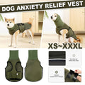 Premium Calming Dog Vest Breathable Thunder Wrap - Army Green XS