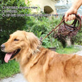 Handmade Cowhide Leather Dog Leash 150cm with 360° Brass Clasp - Brown - SuperSaverAU - view 5