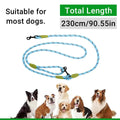 Premium Hands-Free Crossbody Dog Leash - Blue 230cm