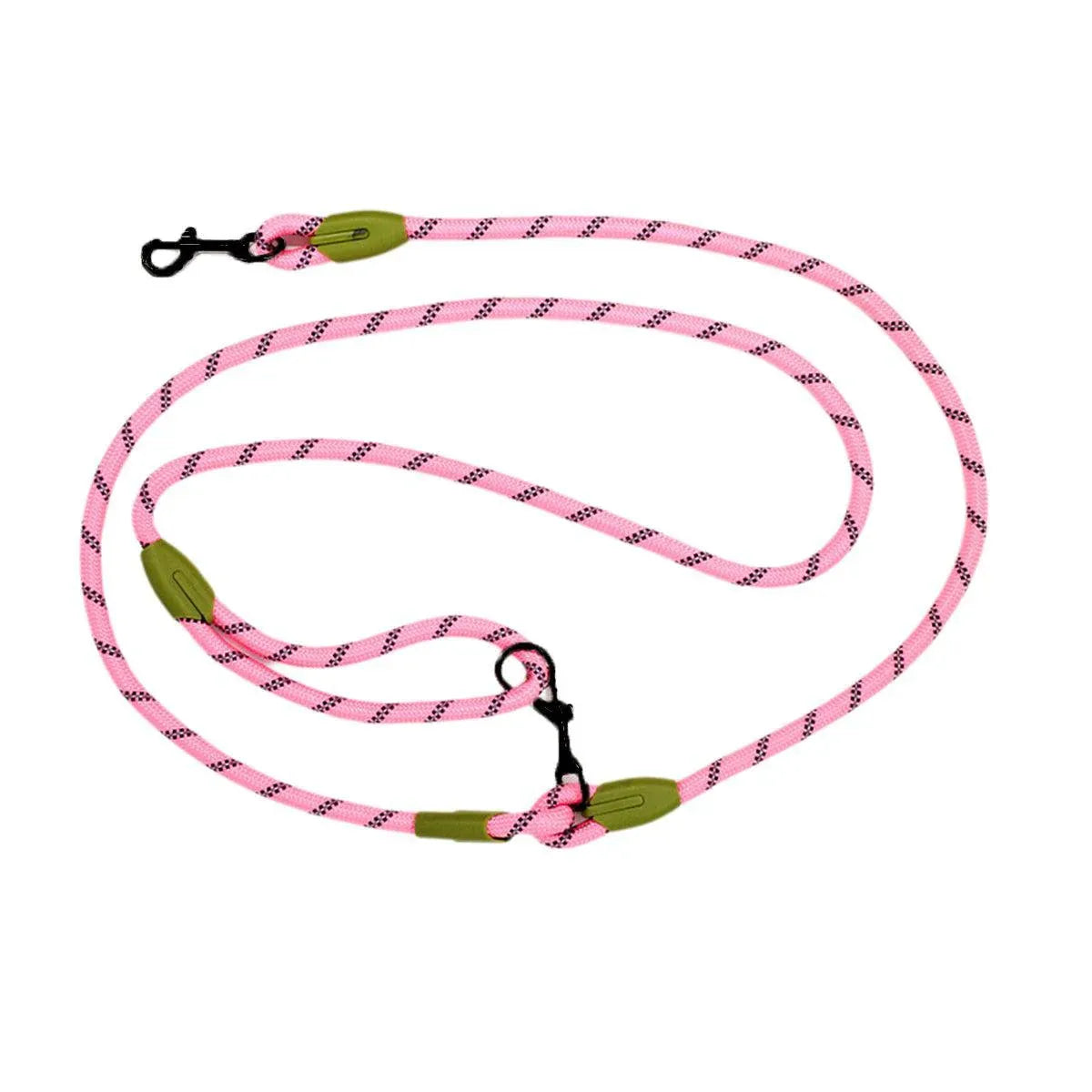 Premium Hands-Free Crossbody Dog Leash - Pink 230cm