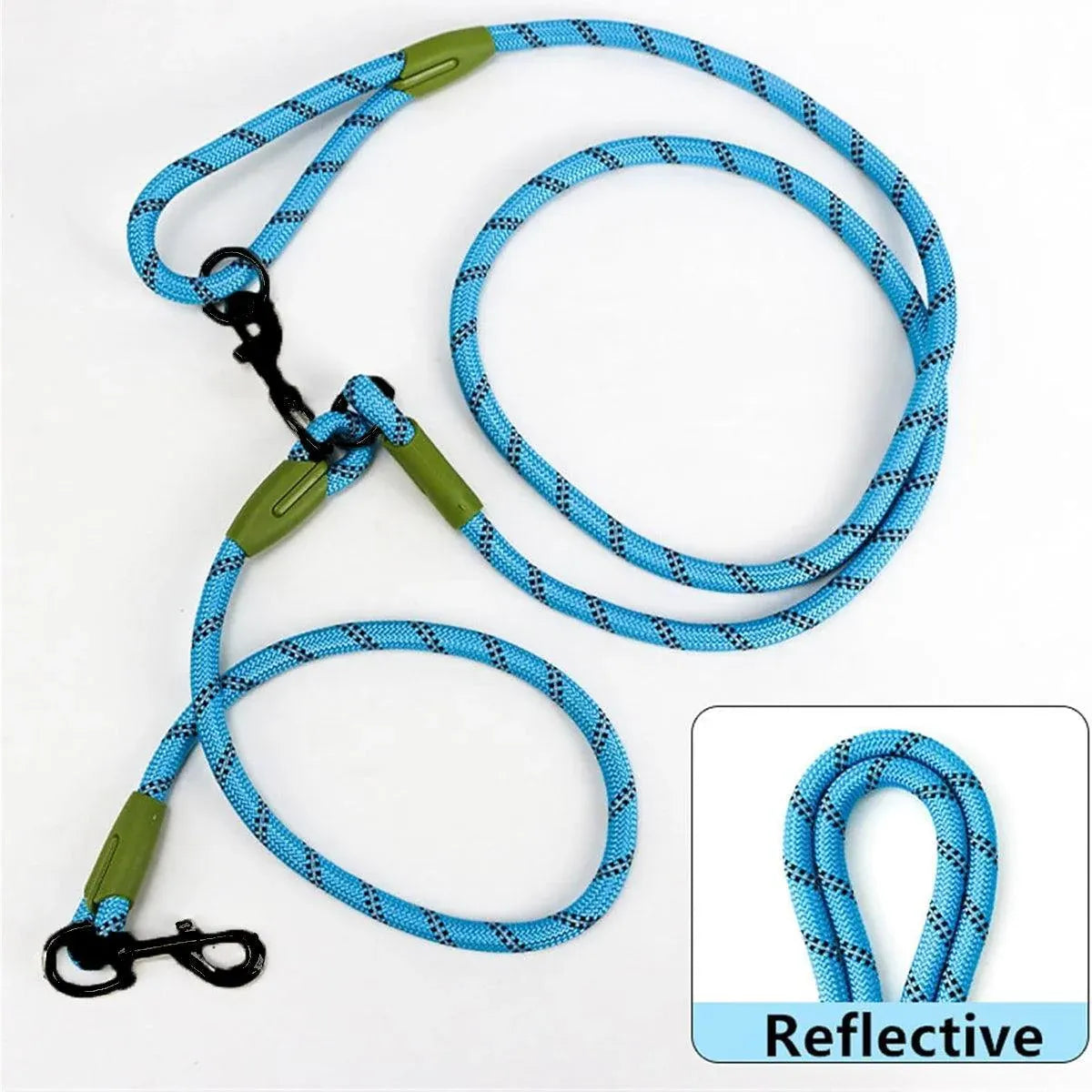 Premium Hands-Free Crossbody Dog Leash - Pink 230cm
