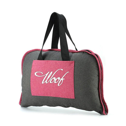 Portable Waterproof Dog Mat - Foldable Travel Bed with Zipper - Blue