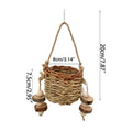 Premium Small Pet Teething Stick Set with Hanging Woven Basket