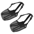 Premium Adjustable Mesh Dog Muzzles 2pcs - Black M