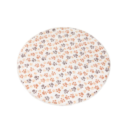 Waterproof Dog Pads Round Diaper Pads Pet Training Pads for Puppies and Dogs - White-55cm