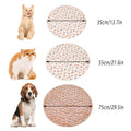 Round Waterproof Dog Pad - Non-Slip, Machine Washable, Khaki/White - 75cm - SuperSaverAU - view 3