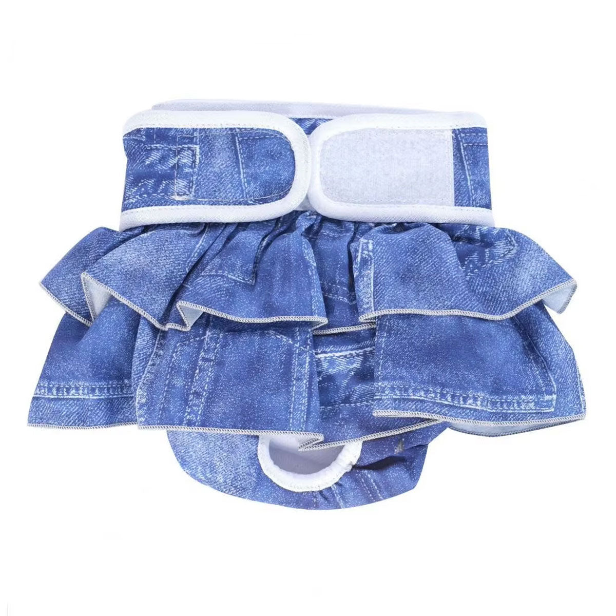 Premium Reusable Female Dog Diaper Skirt with 5-Layer Absorption - Mermaid S