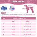 Premium Reusable Female Dog Diaper Skirt with 5-Layer Absorption - Denim Print XL