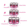 Portable Collapsible Pet Pen - Octagonal, Breathable Mesh, Small - Pink - SuperSaverAU - view 3