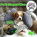 Premium U-Shaped Pet Neck Support Pillow - Grey L