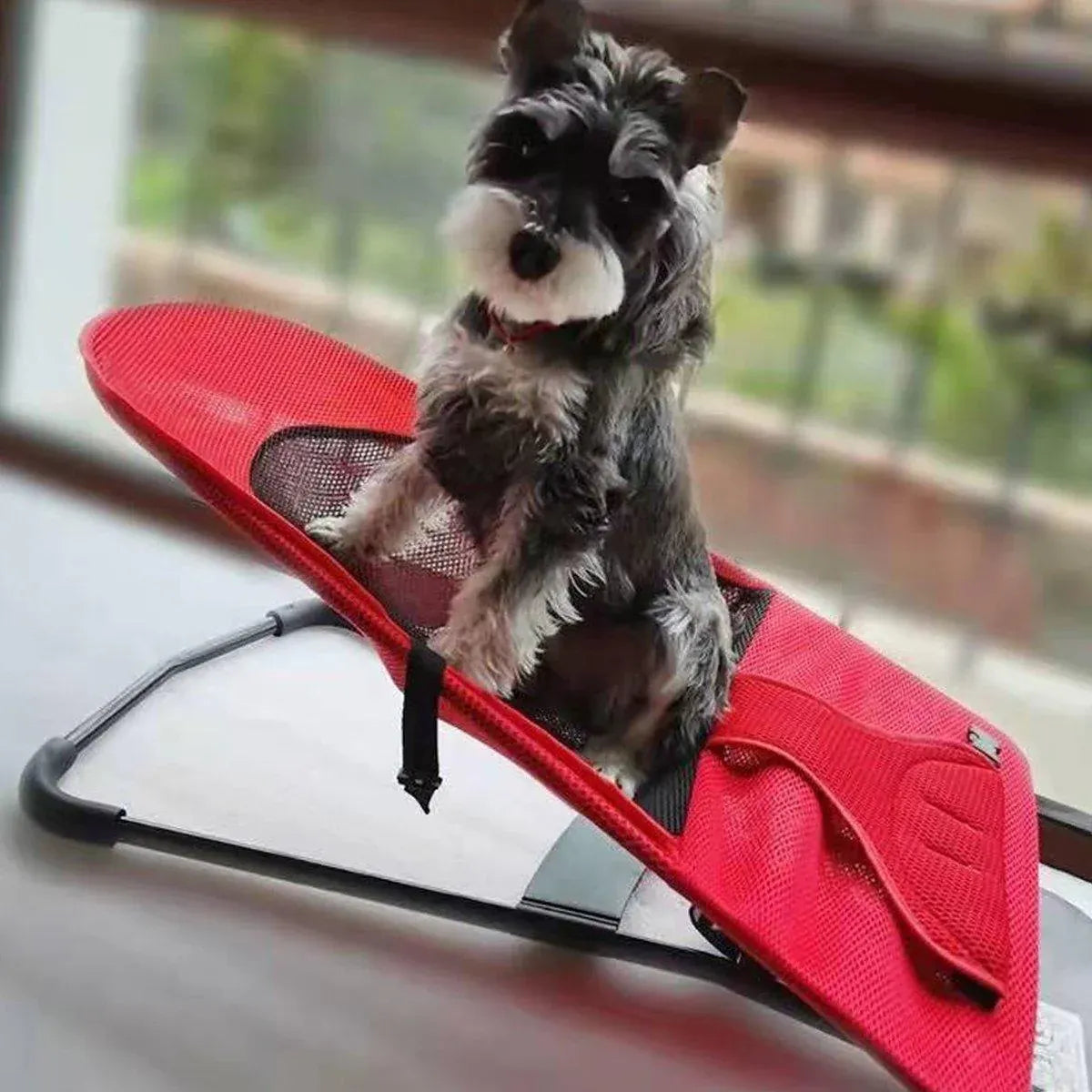 Premium Foldable Pet Rocking Chair Bed - Black