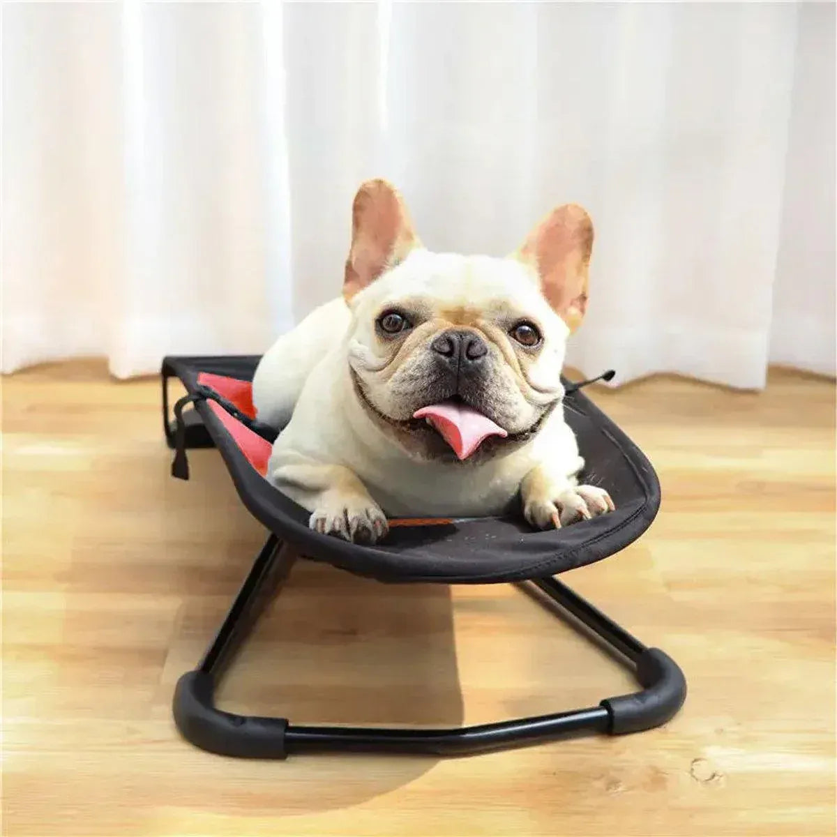 Premium Foldable Pet Rocking Chair Bed - Black