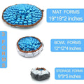 Premium Blue & Brown Pet Snuffle Mat Slow Feeder Puzzle Toy
