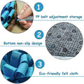 Premium Blue & Brown Pet Snuffle Mat Slow Feeder Puzzle Toy