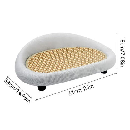 Large Cat Scratching Board Sofa - 24 x 14.96 x 7.08 inches - Scratch Resistant Nest for Cats and Kittens - Green