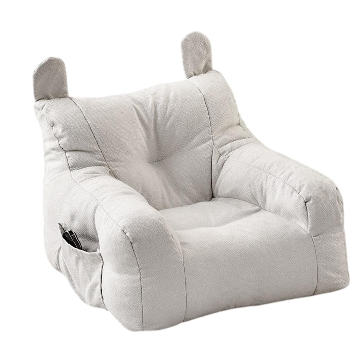 Bear-Shaped Pet Sofa Chair for Small Dogs - Comfortable Seat - White