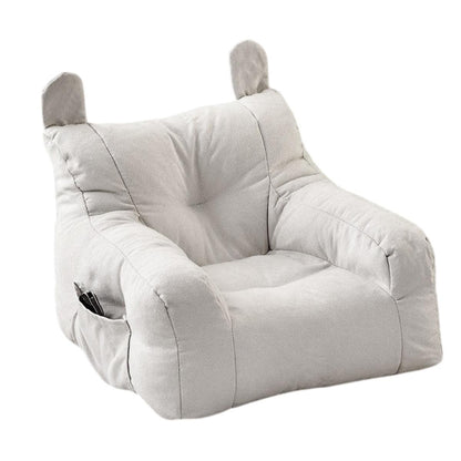 Bear-Shaped Pet Sofa Chair for Small Dogs - Comfortable Seat - White