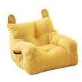Bear-Shaped Pet Sofa Chair for Small Dogs - Comfortable Seat - Yellow - SuperSaverAU - view 6