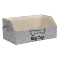 Foldable Pet Toy Storage Box - 50x29x22cm - Cat/Dog Design, Cotton Linen - SuperSaverAU - view 6